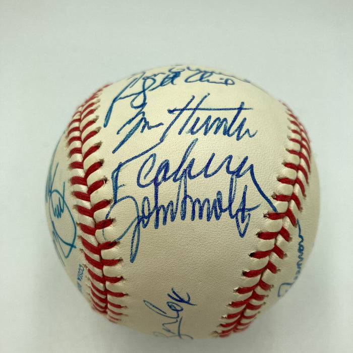 1991 Atlanta Braves NL Champs Team Signed World Series Baseball 29 Sigs JSA COA