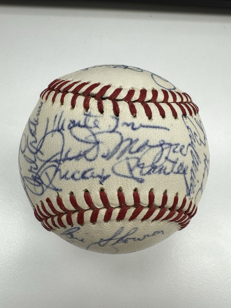 Mickey Mantle Joe Dimaggio Sweetspot Yankees Greats Signed Baseball JSA COA