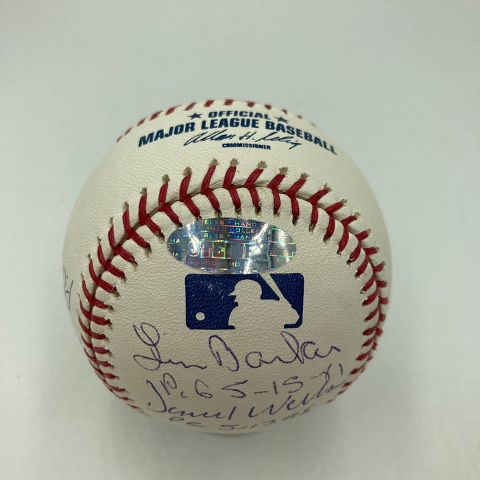 Sandy Koufax Perfect Game Pitchers Signed Baseball With Inscriptions JSA COA
