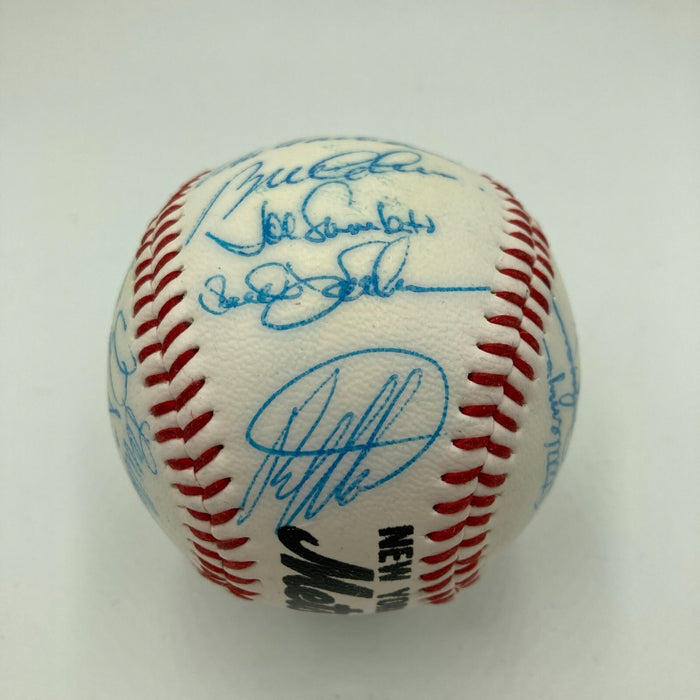 1985 - 1986 New York Mets Team Signed Baseball 28 Sigs With Gary Carter