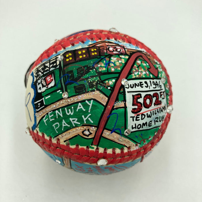 Ted Williams Signed Charles Fazzino Pop Art Baseball PSA DNA RARE