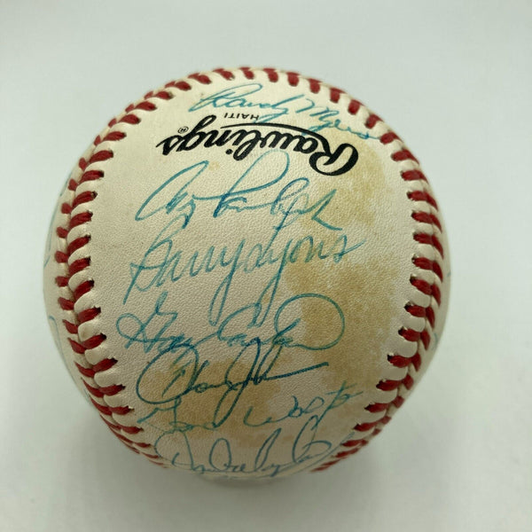 1987 New York Mets Team Signed National League Baseball Gary Carter JSA COA