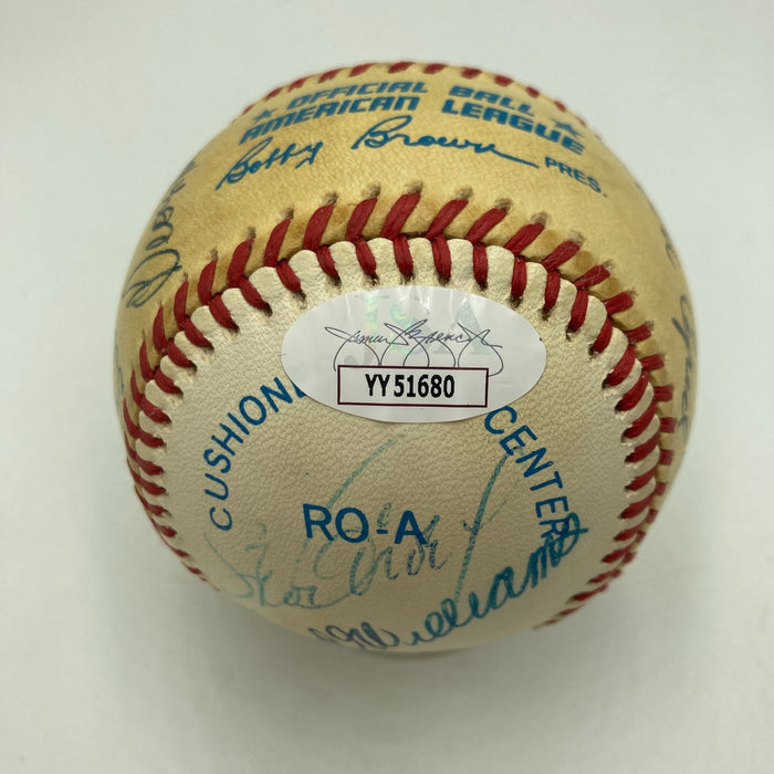 Mickey Mantle & Ted Williams Hall Of Fame Multi Signed Baseball JSA COA