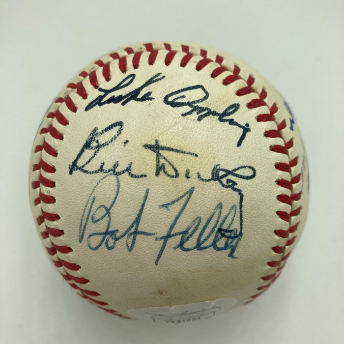 1970's HOF Multi Signed Baseball Earl Averill Burleigh Grimes JSA COA