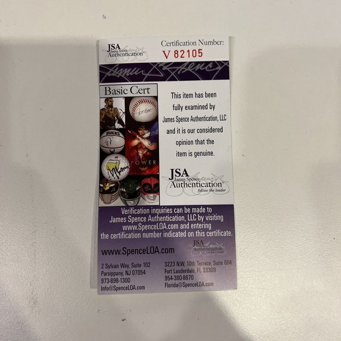 Ken Griffey Jr. Rookie Signed Photo Baseball With His Father JSA COA