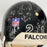 1995 Atlanta Falcons Team Signed Eric Metcalf Game Used Helmet JSA COA