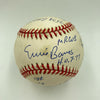 Ernie Banks Signed Heavily Inscribed Career STAT Baseball Reggie Jackson COA
