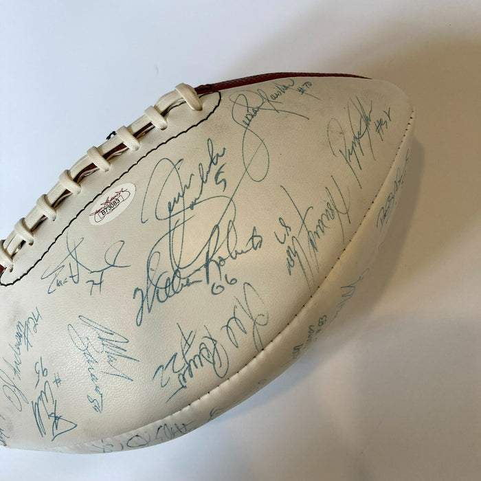 1986 New York Giants Super Bowl Champs Team Signed Football With JSA COA