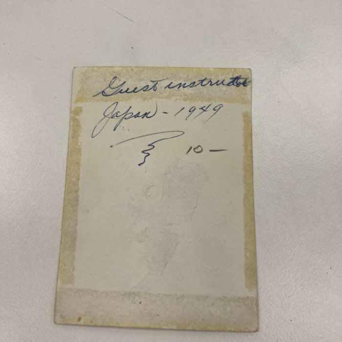 Joe Dimaggio Signed 1949 Tour Of Japan Original Photo JSA COA