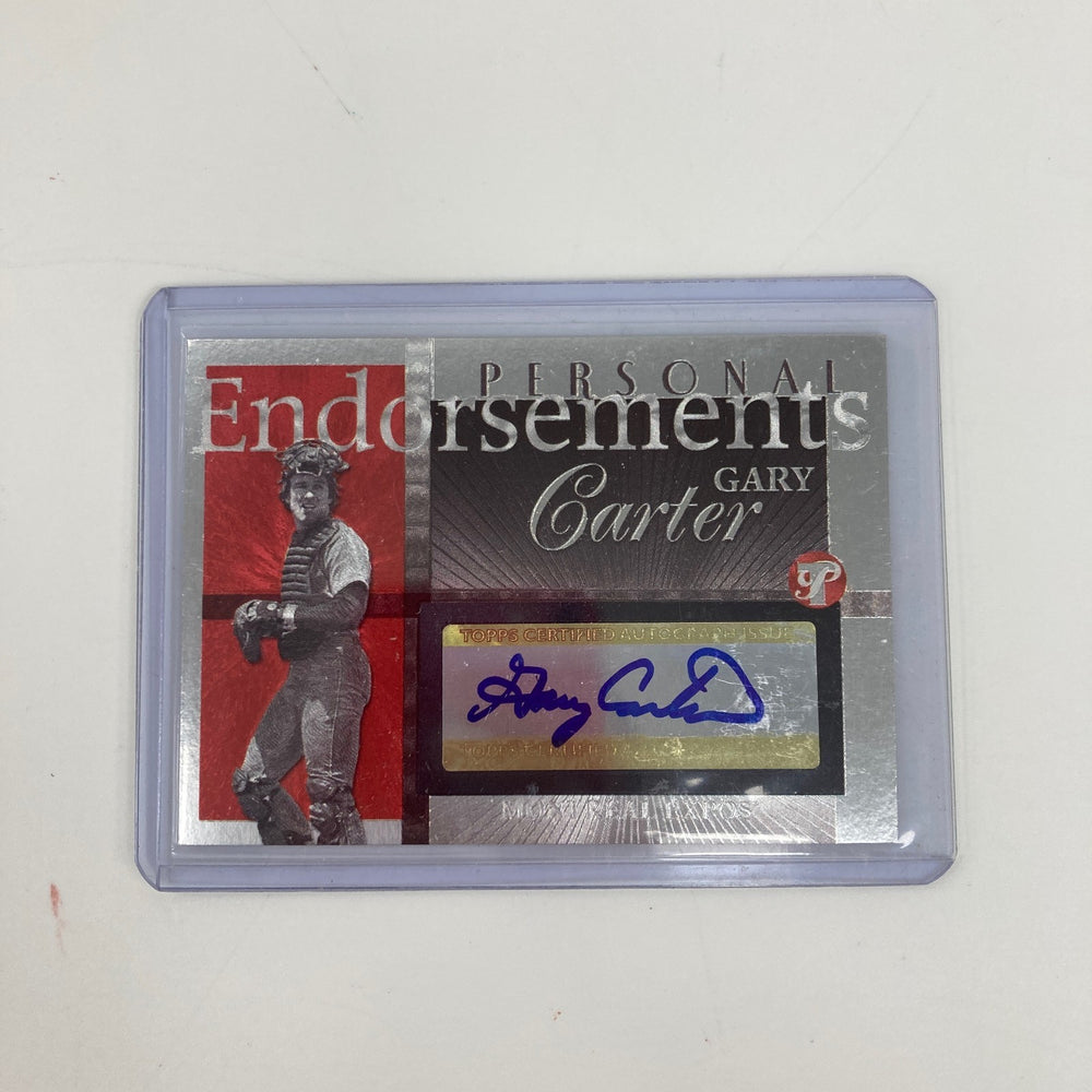 2005 Topps Pristine Gary Carter Auto Personal Endorsements Signed