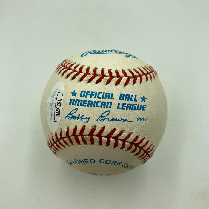 Rick Ferrell Full Name Signed Heavily Inscribed American League Baseball JSA COA