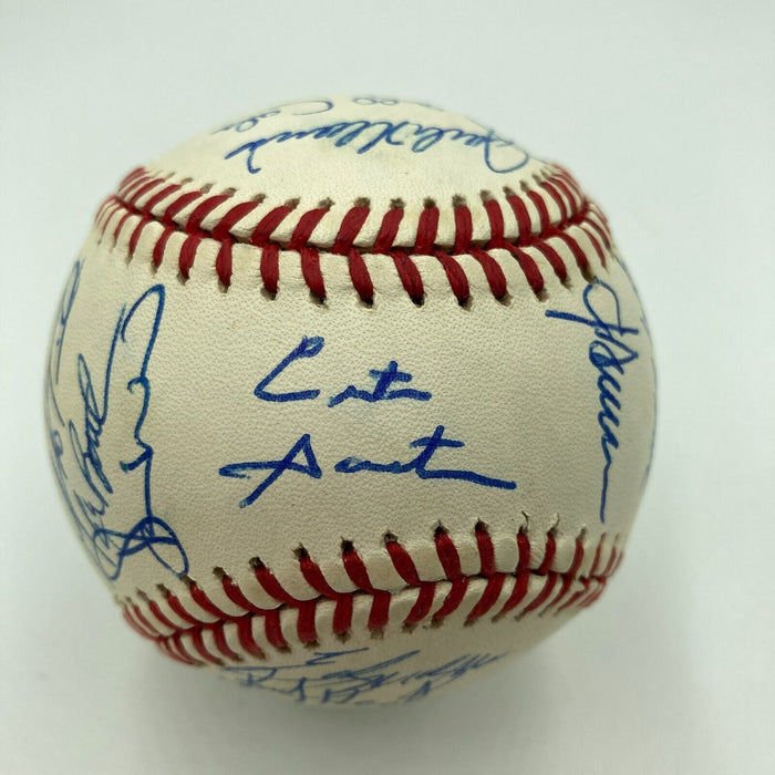 1993 Toronto Blue Jays World Series Champs Team Signed W.S. Baseball JSA COA