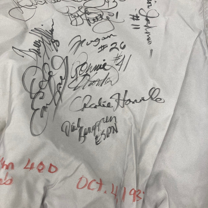 Dale Earnhardt Sr. Richard Petty NASCAR Legends Multi Signed 1987 Jacket JSA COA