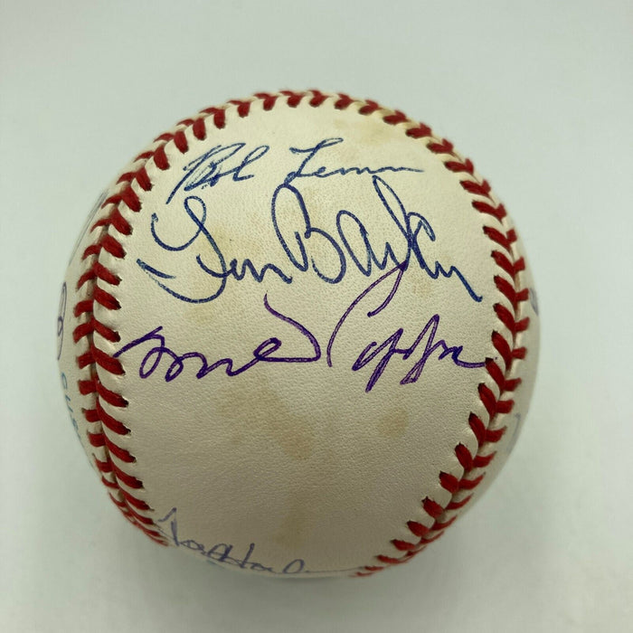 Rare No Hitter Pitchers Multi Signed Baseball 11 Signatures JSA COA
