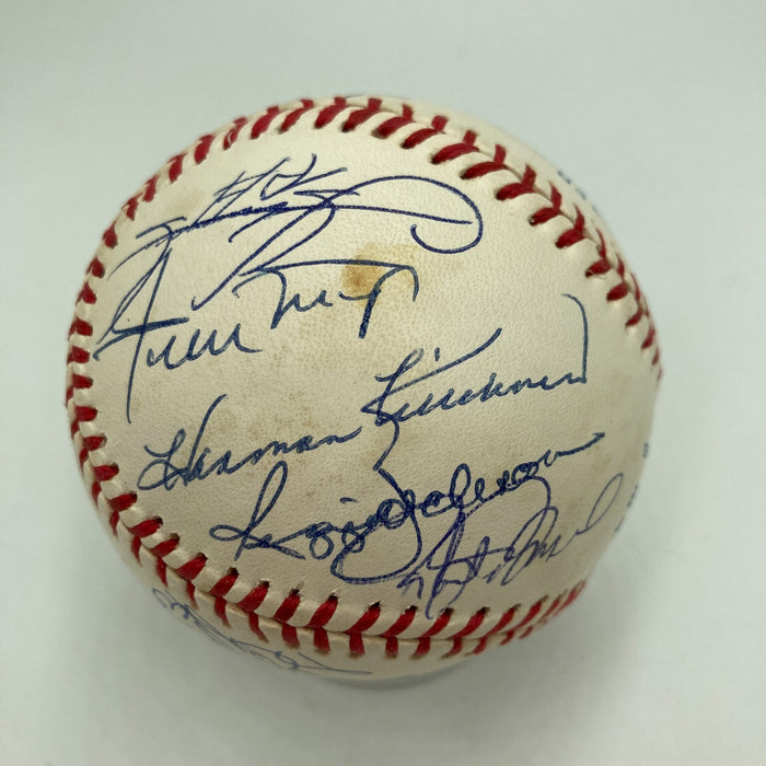 500 Home Run Signed Baseball With 21 Sigs! Mickey Mantle PSA DNA Graded 9 MINT