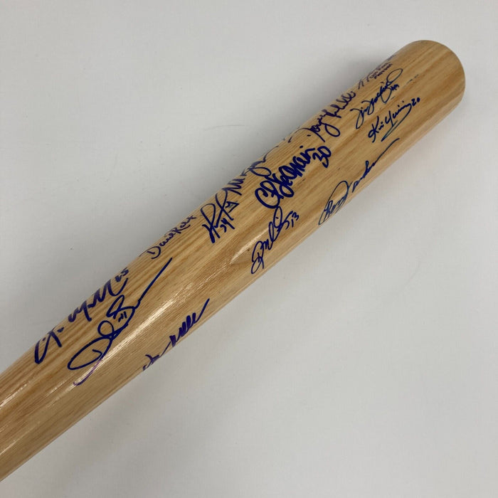 2004 Boston Red Sox World Series Champs Team Signed Baseball Bat JSA COA