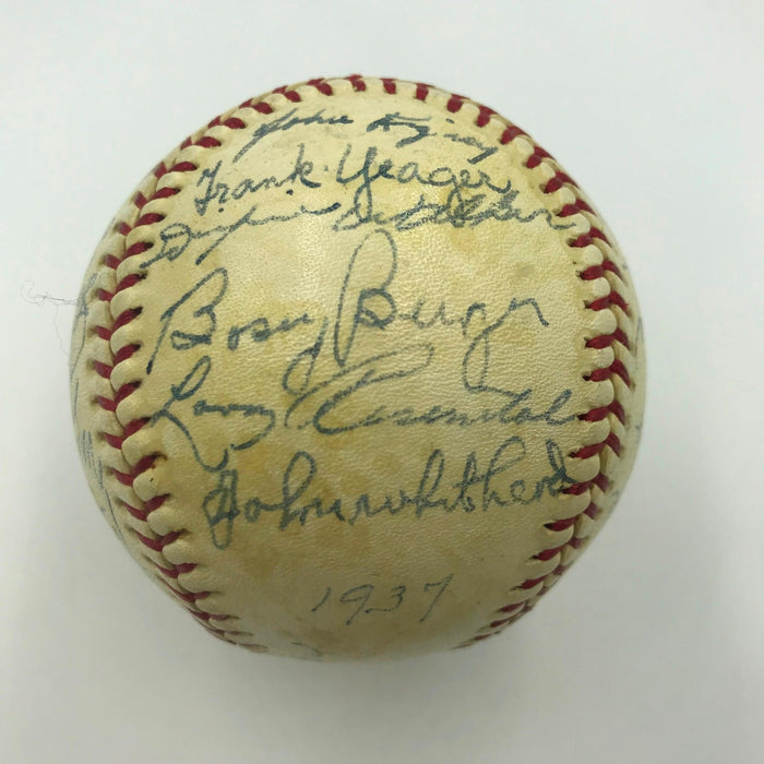 Beautiful 1937 Chicago White Sox Team Signed American League Baseball JSA COA