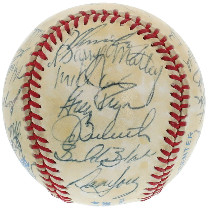 1985 Kansas City Royals World Series Champs Team Signed Baseball JSA COA