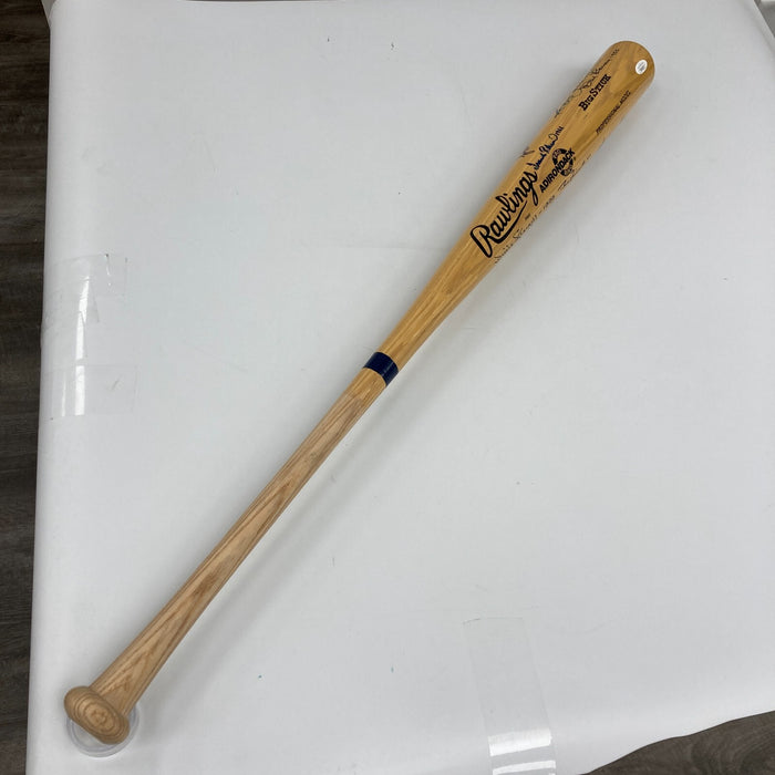 World Series MVP's Multi Signed Bat 10 Sigs Bob Gibson Willie Stargell JSA COA