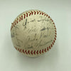 Nice 1943 Boston Red Sox Team Signed Baseball Ted Williams Al Simmons JSA COA