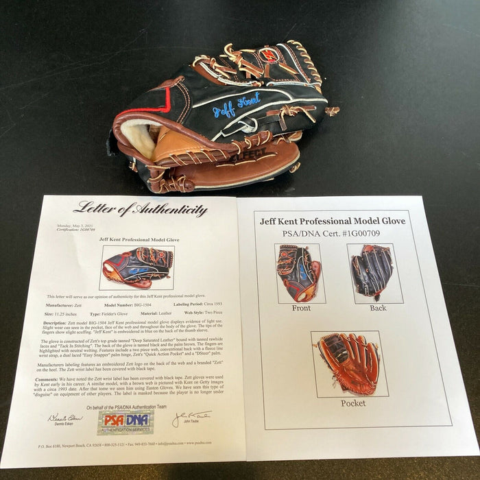 Jeff Kent Game Used 1993 Zett Baseball Glove PSA DNA COA RARE