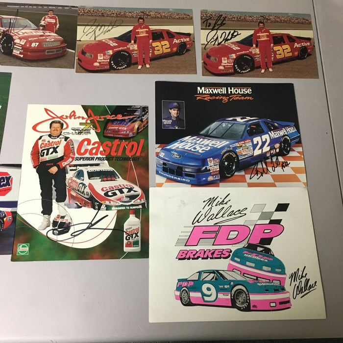 Huge Lot Of (22) NASCAR Signed Autographed Photos