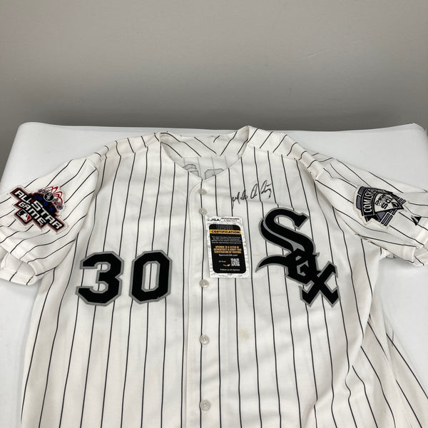 Magglio Ordon Signed 2003 Game Used Chicago White Sox Jersey With JSA COA