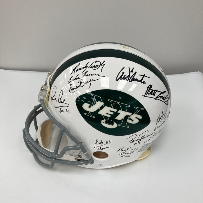 1969 New York Jets Super Bowl Champs Team Signed Authentic Game Helmet JSA COA