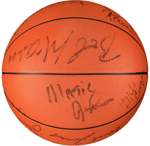 1984-85 Los Angeles Lakers NBA Champs Team Signed Vintage Basketball PSA DNA COA