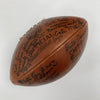 1947 Chicago Cardinals NFL Champions Team Signed Game Football JSA COA
