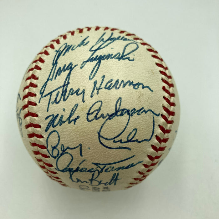 Beautiful 1973 Philadelphia Phillies Team Signed Baseball Mike Schmidt JSA COA