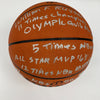 Bill Russell Full Name Signed Heavily Inscribed STAT Basketball JSA COA