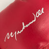 Muhammad Ali Signed Everlast Boxing Glove Silver Ink JSA  COA