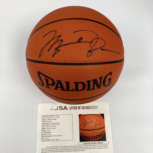 Michael Jordan Signed Spalding Official NBA Game Basketball JSA & Upper Deck UDA