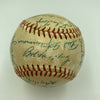 Beautiful 1958 Cubs Team Signed National League Baseball Ernie Banks JSA COA
