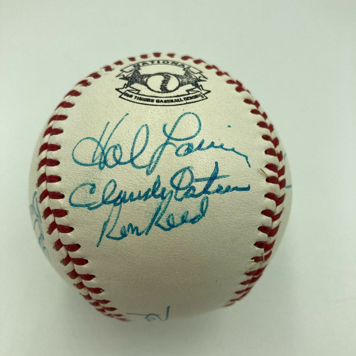 Robin Roberts Bill Mazeroski Old Timers Day Multi Signed Baseball