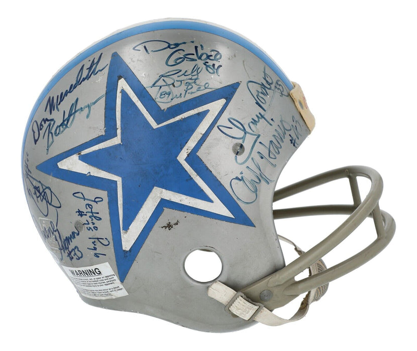 Dallas Cowboys HOF Multi-Signed Dallas Cowboys 1970's Football Helmet Beckett