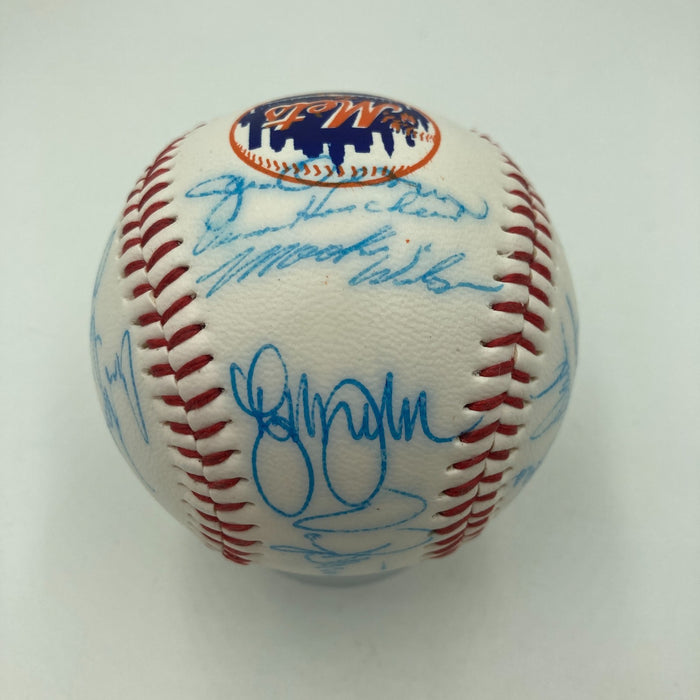 Vintage 1986 New York Mets World Series Champs Team Signed Baseball JSA COA