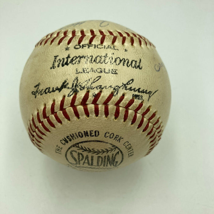 Satchel Paige Rocky Marciano Red Grange Sports Legends Signed Baseball Beckett