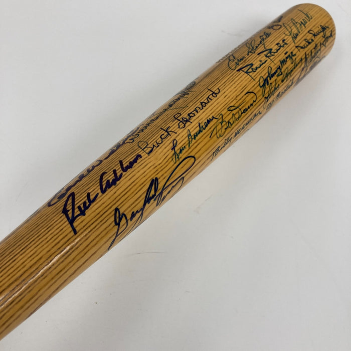 Beautiful Hall Of Fame Multi Signed Bat 34 Sigs Ted Williams Hank Aaron JSA COA