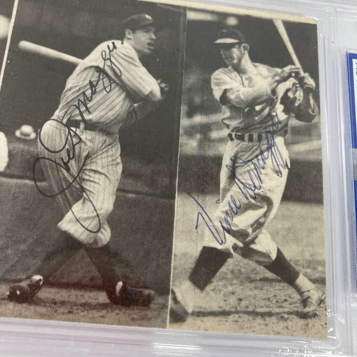 Joe Dimaggio Vince Dimaggio Dom Dimaggio Signed 1970's TCMA Postcard PSA DNA
