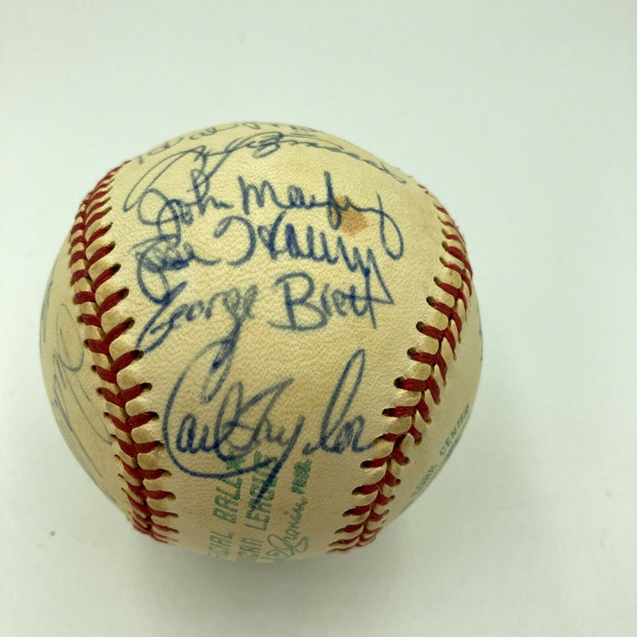 George Brett Rookie 1973 Kansas City Royals Team Signed AL Cronin Baseball JSA