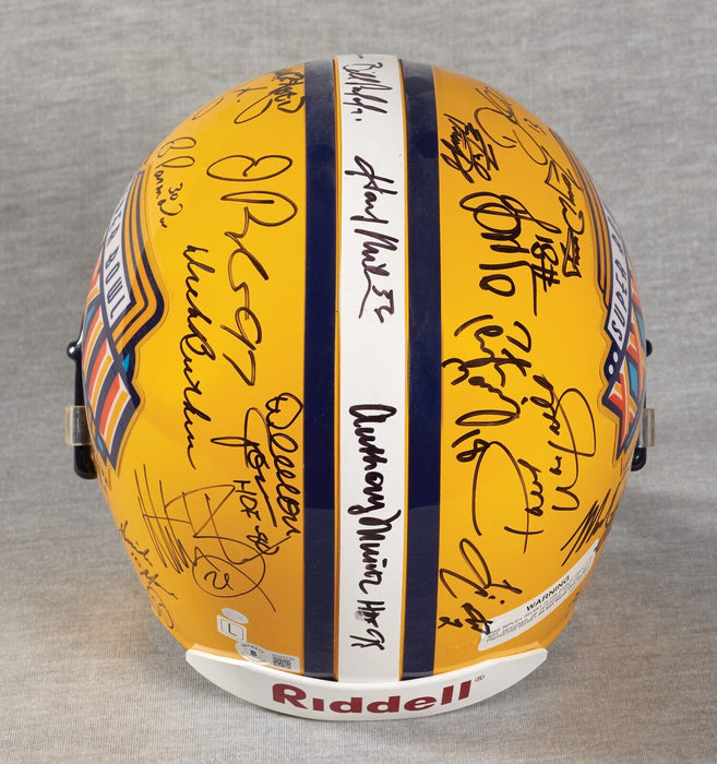 1997 Super Bowl NFL Legends Multi Signed Helmet Peyton Manning Steve McNair BAS
