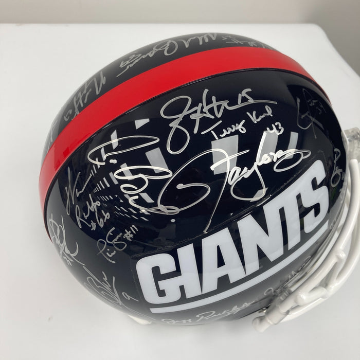 1987 & 1991 New York Giants Super Bowl Champs Team Signed Helmet JSA COA
