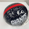1987 & 1991 New York Giants Super Bowl Champs Team Signed Helmet JSA COA