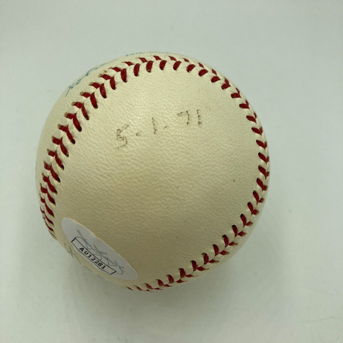 Angelo Bertelli Signed 1950's American League Cronin Baseball Heisman Trophy JSA