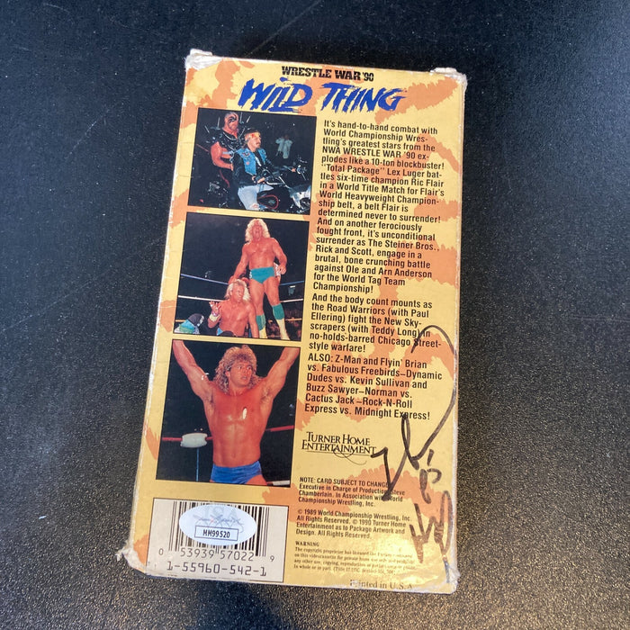 Ric Flair, Sting & Jim Cornette Signed Autographed WWF VHS Movie JSA COA