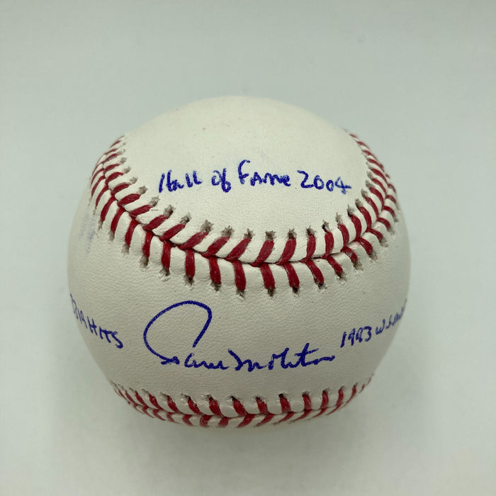 Paul Molitor Signed Official Major League STAT Baseball PSA DNA GEM MINT 10