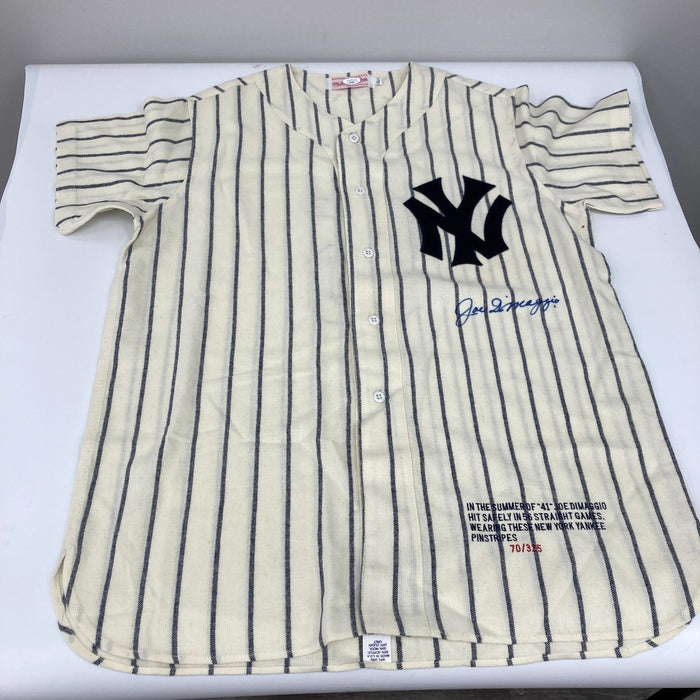 Joe Dimaggio Signed 1941 New York Yankees Mitchell & Ness Jersey MINT Auto JSA