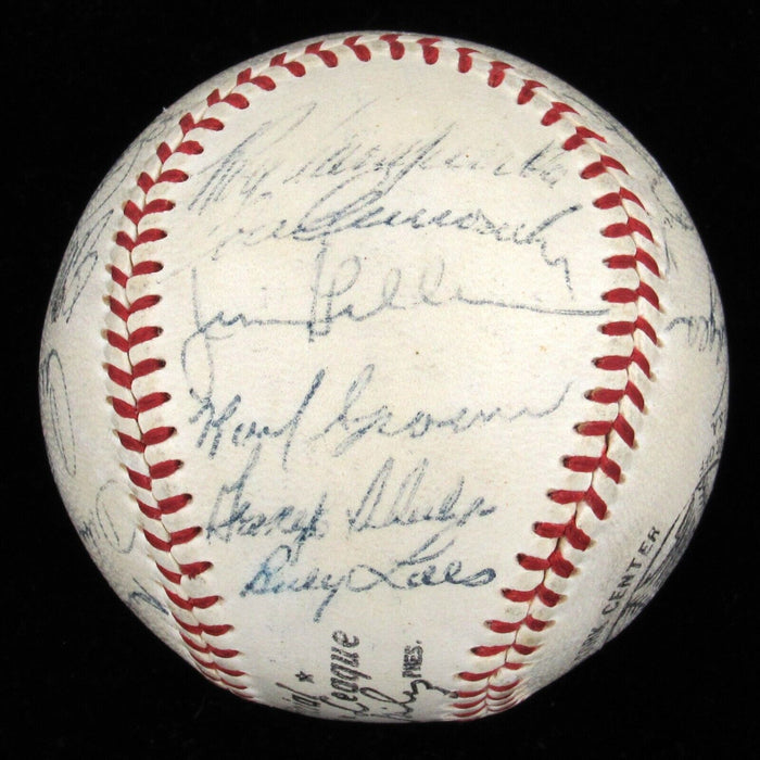 1955 Brooklyn Dodgers W.S. Champs Team Signed Baseball Jackie Robinson JSA COA